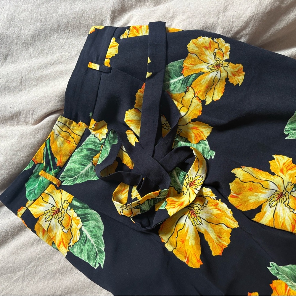 Floral Black Pants - Picture 5 of 5